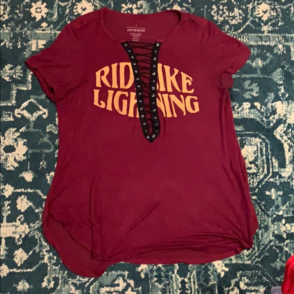 Laced up t-shirt